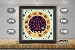 Zodiac 3D Shadowbox Layered Papercut Product Image 3