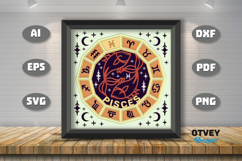 Zodiac 3D Shadowbox Layered Papercut Product Image 3