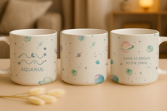 Celestial Zodiac Bundle, zodiac sublimation design bundle Product Image 2