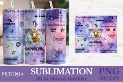zodiac sign png being used as a zodiac sign sublimation tumbler wrap print
