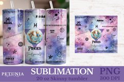 zodiac sign png being used as a zodiac sign sublimation tumbler wrap print