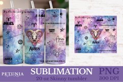 zodiac sign png being used as a zodiac sign sublimation tumbler wrap print