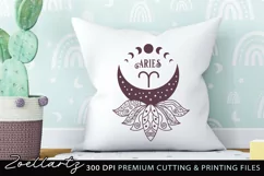 Aries Zodiac Sign SVG Cut File for T-shirt Mug Pillow Signs Product Image 2