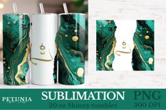 Zodiac sign png design being used as a zodiac sign sublimation tumbler print