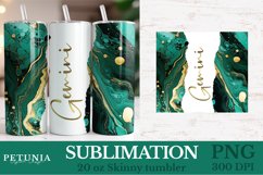 Zodiac sign png design being used as a zodiac sign sublimation tumbler print