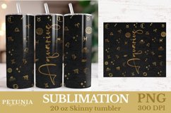 Zodiac Sign png being used as a Sublimation tumbler wrap print