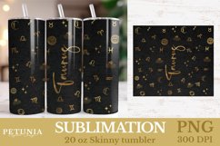 Zodiac Sign png being used as a Sublimation tumbler wrap print