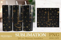 Zodiac Sign png being used as a Sublimation tumbler wrap print