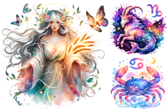 zodiac signs png, watercolor zodiac, astrology clipart, celestial sublimation, horoscope png, mystical clipart, zodiac bundle, watercolor astrology, celestial art, horoscope clipart, mystical sublimation, zodiac signs art, watercolor horoscope, celestial 