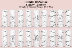 zodiac skinny tumbler sublimation wrap with high resolution and transparant background are for 20oz and 30oz skinny tumbler