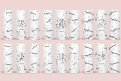 zodiac skinny tumbler sublimation wrap with high resolution and transparant background are for 20oz and 30oz skinny tumbler