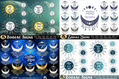 Zodiac Signs SVG Bundle Celestial SVG Astrology Horoscope Product Image 2