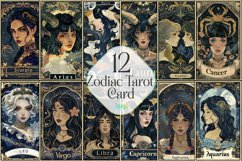 Zodiac Tarot Card Sublimation Clipart Product Image 1