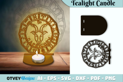 Zodiac Tealight Candle Holder Lasercut File Product Image 1