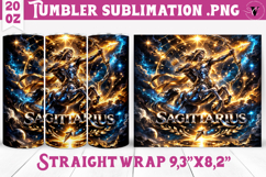 Sagittarius Tumbler | Galactic Metallic Zodiac Product Image 1
