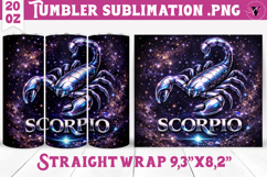 Scorpio Tumbler | Galactic Metallic Zodiac Product Image 1