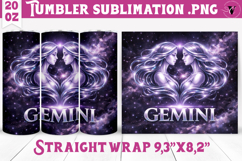 Gemini Tumbler | Galactic Metallic Zodiac Product Image 1