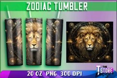 Zodiac Tumbler Wrap Sublimation | Astrology 20oz Design v.2 Product Image 2