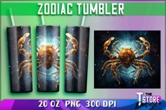 Zodiac Tumbler Wrap Sublimation | Astrology 20oz Design v.2 Product Image 5