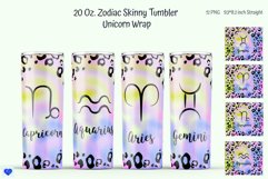 Zodiac Tumbler Design|Unicorn Tumbler Sublimation PNG Product Image 2