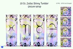 Zodiac Tumbler Design|Unicorn Tumbler Sublimation PNG Product Image 3