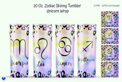 Zodiac Tumbler Design|Unicorn Tumbler Sublimation PNG Product Image 1