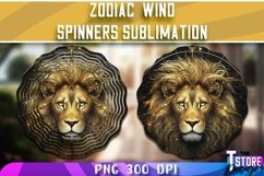 Zodiac Wind Spinners Sublimation | Astrology PNG Design v.2 Product Image 2