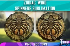 Zodiac Wind Spinners Sublimation | Astrology PNG Design v.1 Product Image 2