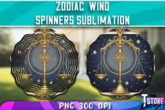 Zodiac Wind Spinners Sublimation | Astrology PNG Design v.1 Product Image 3