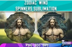 Zodiac Wind Spinners Sublimation | Astrology PNG Design v.1 Product Image 4
