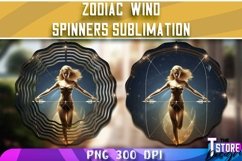 Zodiac Wind Spinners Sublimation | Astrology PNG Design v.2 Product Image 7