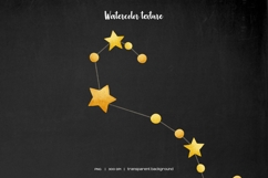 Watercolor 12 Zodiac star constellations Product Image 4