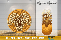 Zodiag Mandala Multilayered Layered Lasercut BUNDLES Product Image 3