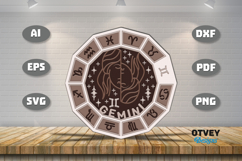 Zodiac 3D Layered Lasercut File Product Image 3