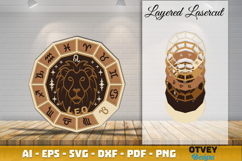 Zodiac 3D Layered Lasercut File BUNDLES 12 Designs Product Image 6
