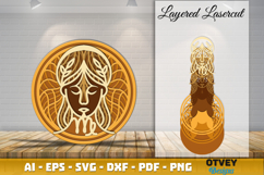 Zodiag Mandala Multilayered Layered Lasercut BUNDLES Product Image 8