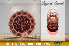 Zodiac 3D Layered Lasercut File BUNDLES 12 Designs Product Image 7
