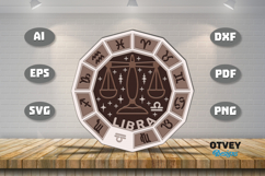 Zodiac 3D Layered Lasercut File Product Image 3