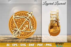 Zodiag Mandala Multilayered Layered Lasercut BUNDLES Product Image 11