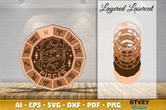 Zodiac 3D Layered Lasercut File Product Image 2
