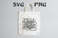 Good night quote Svg Png Product Image 3