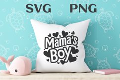 Mama&#039;s boy quote Svg Png Product Image 3