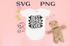 Best sister ever quote Svg Png Product Image 3
