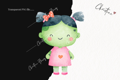 Cute Halloween Zombie Clipart | Halloween PNG Product Image 2