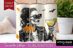 Zombie Halloween Tumbler Wrap Spooky Season Tumbler PNG Product Image 1