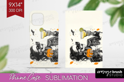 Zombie Halloween Phone Case PNG Spooky Season Case PNG Product Image 1