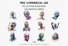 watercolor Zombie Skeleton Skull, spooky clipart, nursery, Creepy halloween decoration art image Zombie Bundle Halloween Creaepy Clipart PNG Scrapbooking Art Tale Art Image Watercolor Transparent Print illustration sublimation creepy printable digital
