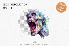 watercolor Zombie Skeleton Skull, spooky clipart, nursery, Creepy halloween decoration art image Zombie Bundle Halloween Creaepy Clipart PNG Scrapbooking Art Tale Art Image Watercolor Transparent Print illustration sublimation creepy printable digital