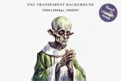 Zombie Bundle Halloween Creepy Clipart PNG Scrapbooking Art Tale Art Image Watercolor Transparent Print illustration sublimation creepy printable digital watercolor Zombie Skeleton Skull, spooky clipart, nursery, Creepy halloween decoration art image