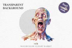 Zombie Bundle Halloween Creepy Clipart PNG Scrapbooking Art Tale Art Image Watercolor Transparent Print illustration sublimation creepy printable digital watercolor Zombie Skeleton Skull, spooky clipart, nursery, Creepy halloween decoration art image